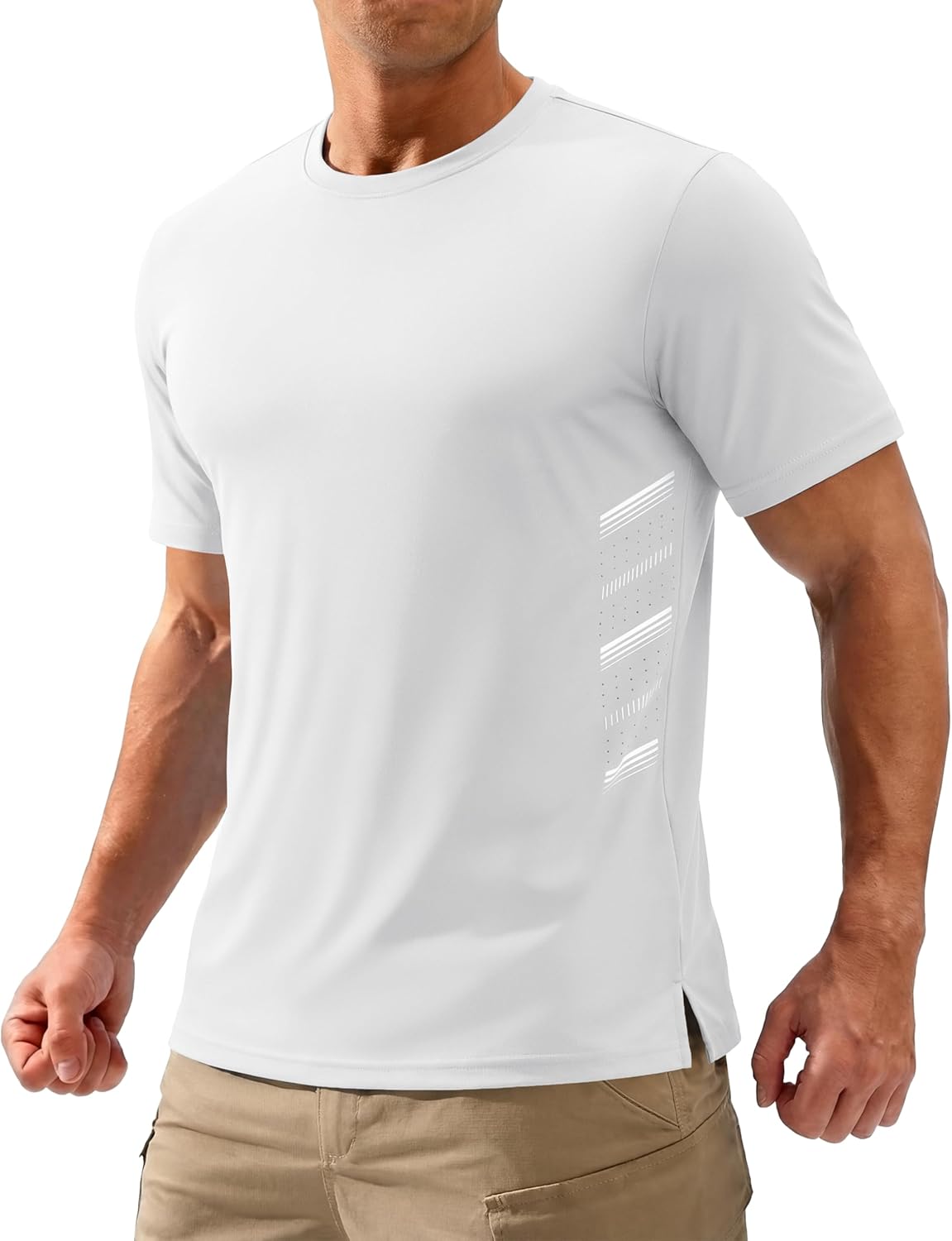 TACVASEN Men's Athletic Short Sleeve Workout Shirt - UPF 50+ Dry Fit & Breathable Gym Tee