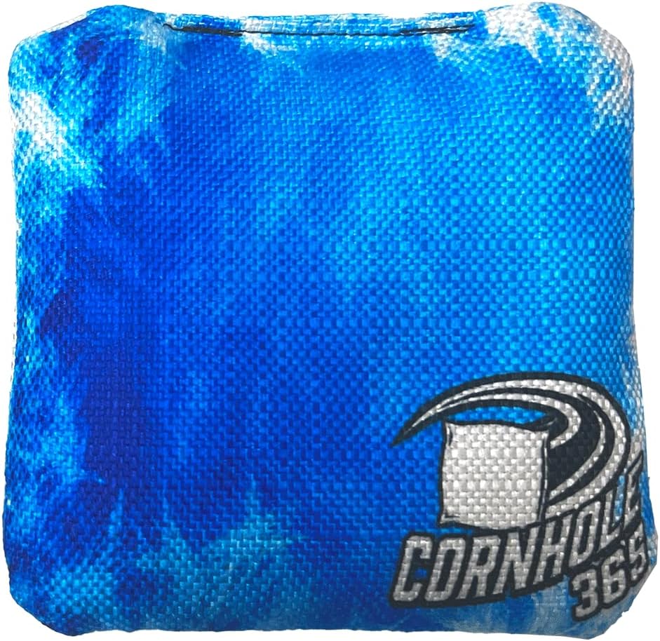 Cornhole365 Cornhole Bags - All-Weather, Heavy-Duty, Double-Stitched Fabric - Fire & Ice Design, Set of 8