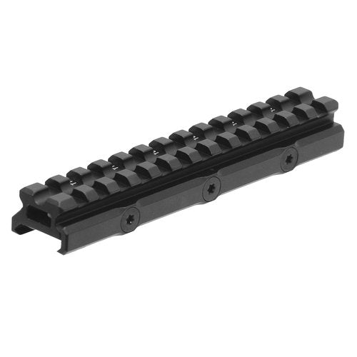 Leapers MT-RSX20MOA Inc., UTG Super Slim 20 MOA Elevated Picatinny Mount, 13 Slot, Black