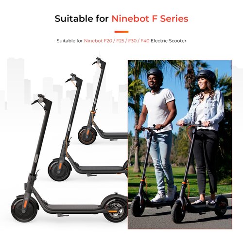 LUCK4U (2-Pack) 10x2.125 Replacement Inner Tubes with straight valve for Ninebot F30 F20 F25 F40 Scooter for 10 inch Scooter