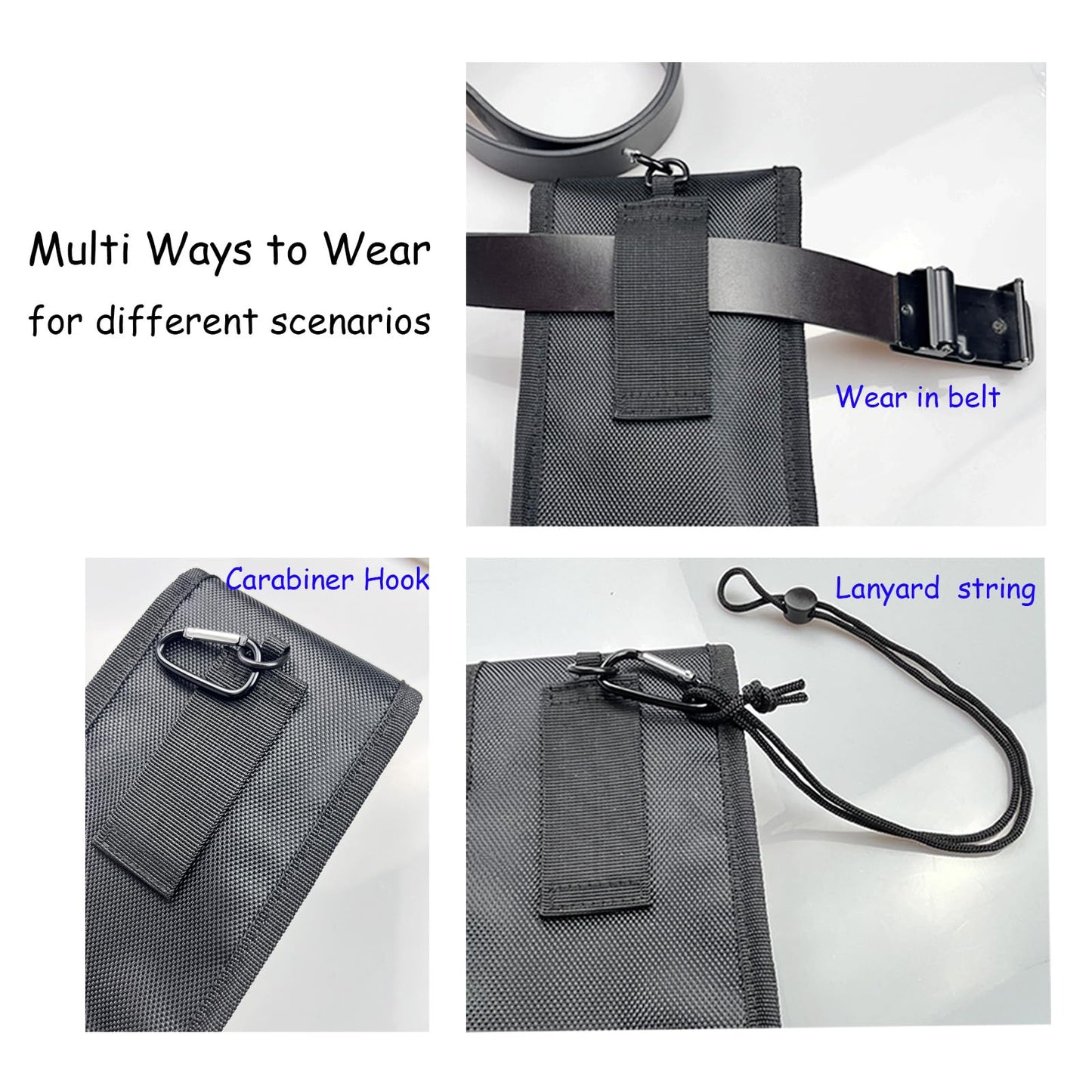 Belt Tool Pouch,Tactical Utility Pouch, Heavy-Duty Nylon EDC Multitool Organizer,Cell Phone Holder, Multi-Pockets Tool Holster Sheath Bag for Electricians Handymen Work Maintenance Dailylife Hiking