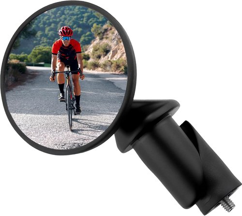 CATEYE BM-45 Bar End Mirror - Ultra Compact, Durable Aluminum Mirror for Road & MTB Bikes, Scratch-Resistant Glass