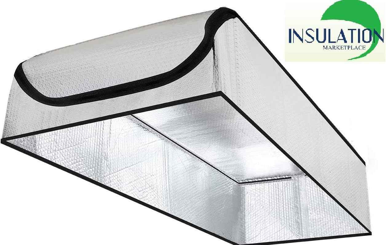R-15 Attic Door Insulation Cover - 30"x60"x11" Pure Aluminum for Energy Efficiency