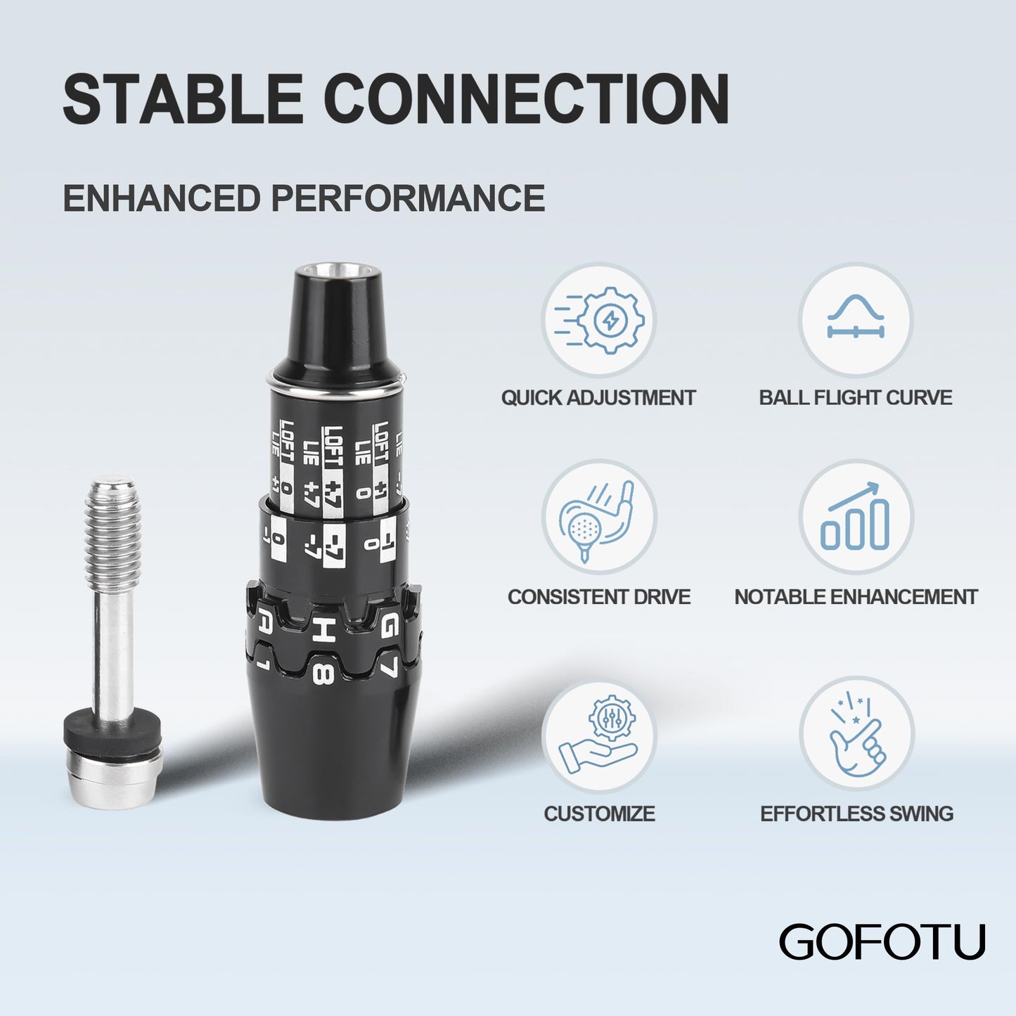 Gofotu Golf .335 Golf Adapter Sleeve Compatible with Cobra DS-Adapt X,LS,MAX-K,MAX-D Driver/Wood (3pcs.adapters)