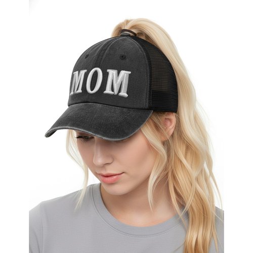 Clatnew Mom and Dad Hats for New Parents Gifts，Pregnancy Announcement Unconstructed Mesh Caps for Couples