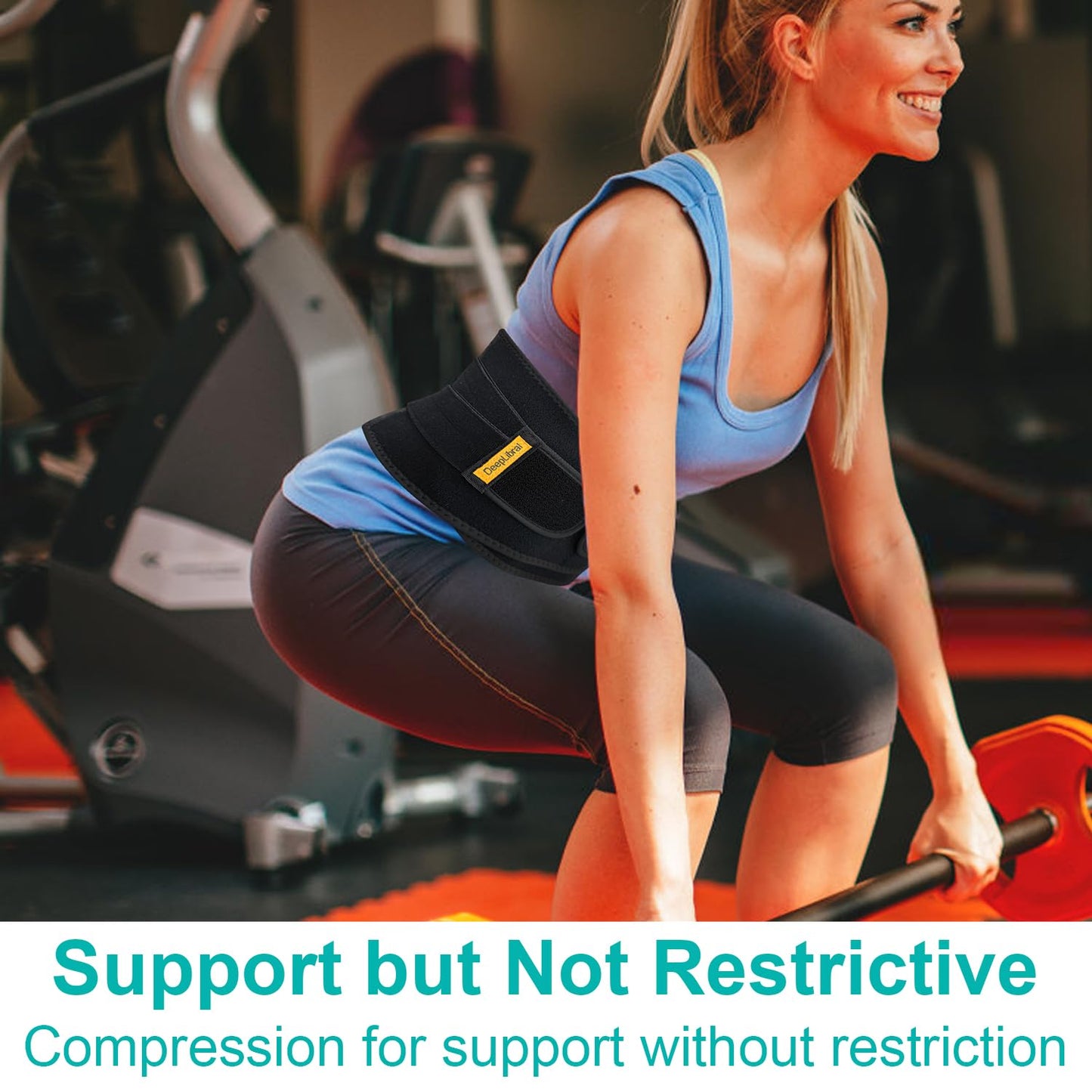 Skiennix Ultra Thin Lumbar Support Brace - Lightweight Back Pain Relief Belt | Breathable Mesh Design