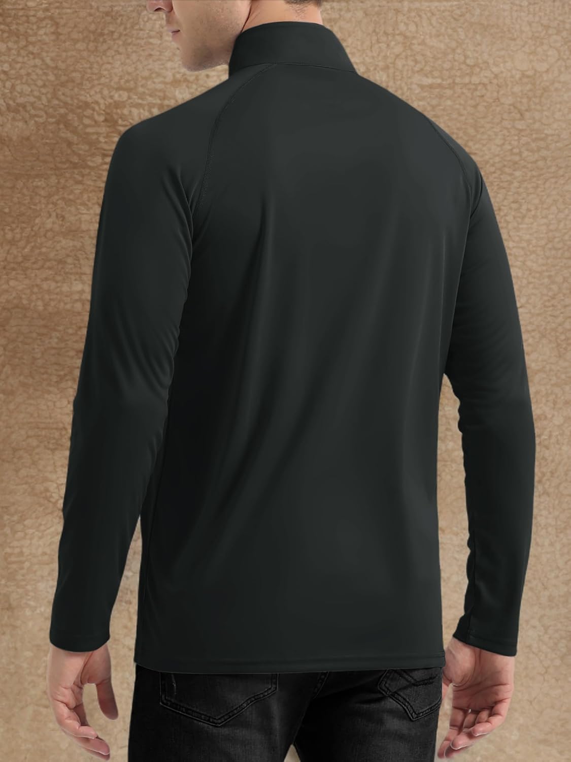 TACVASEN Men's Athletic Long Sleeve Shirts - UPF 50+ Sun Protection | 1/4 Zip Pullover for Outdoor Running