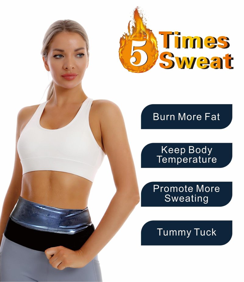 Dokelovy Sauna Suit Waist Trainer for Women,Waist Trimmer Belt Waist Toner Weight Loss Shapewear, Workout Fitness Yoga Gym