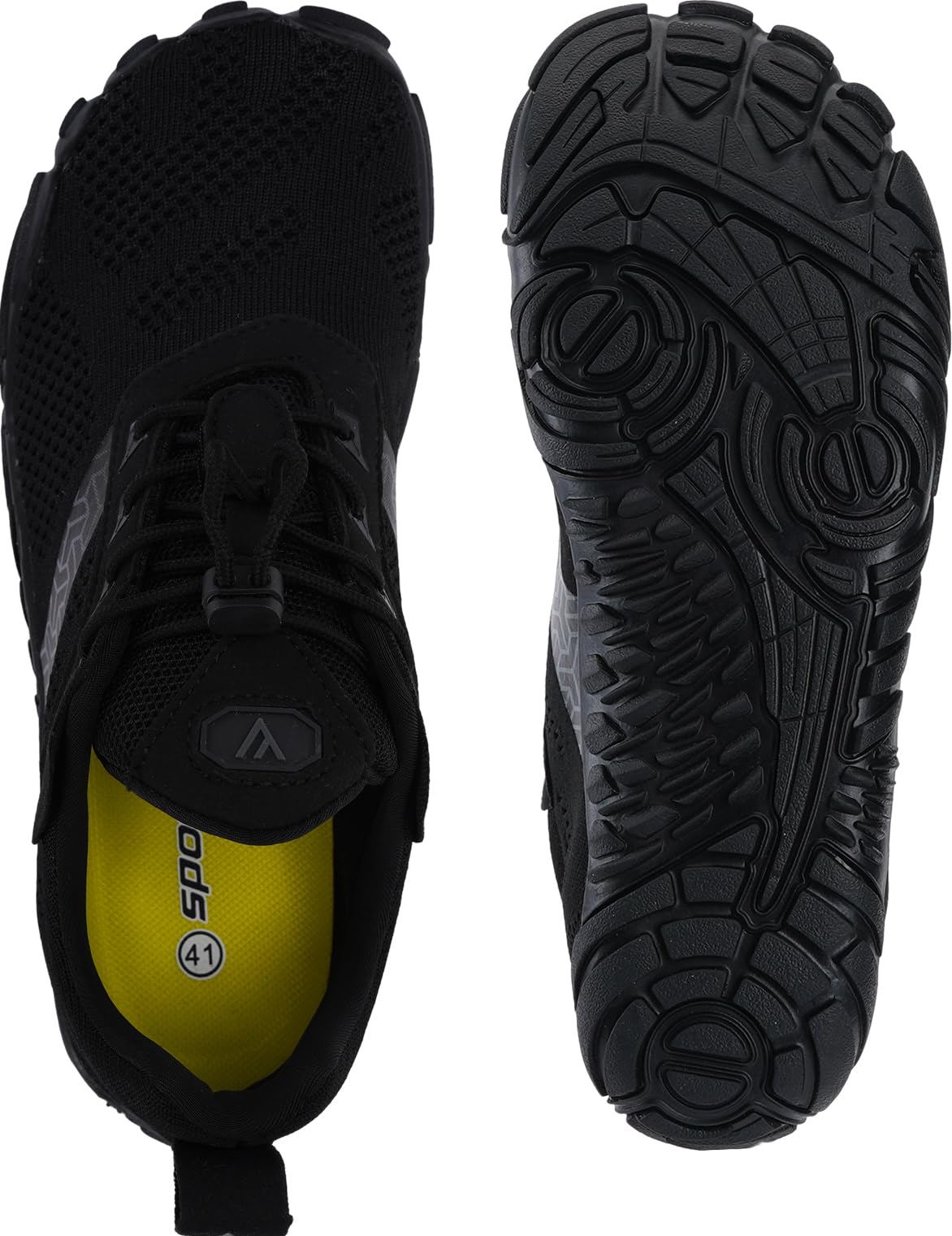 Joomra Women's Minimalist Shoes Ladies Size 7.5-8 Barefoot Zero Drop Wide Toe Box Sneakers Fitness Outdoor Hiking Climbing Travel Footwear Black 38