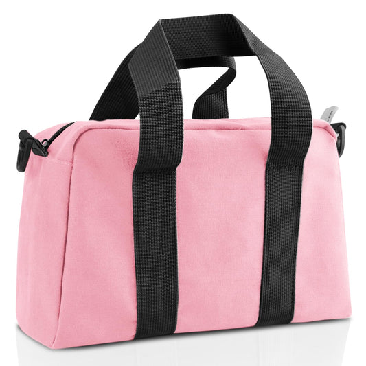 Small Tool Bag, Canvas Tool Storage Bag, Large Capacity Multipurpose Zipper Soft Tote Organizer Pouch for Electrician, Plumbing, Gardening,Tools Bags for Men (Pink, 13 Inch)