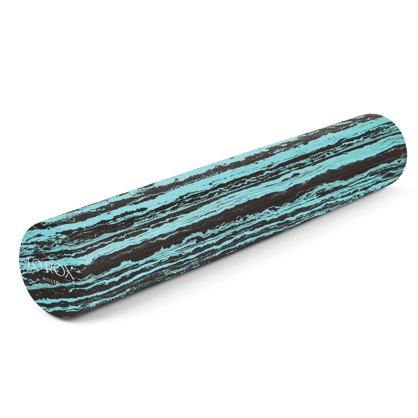 OPTP Lo Rox Foam Roller – Moderately Firm Density, Round, Teal, 36" x 6"