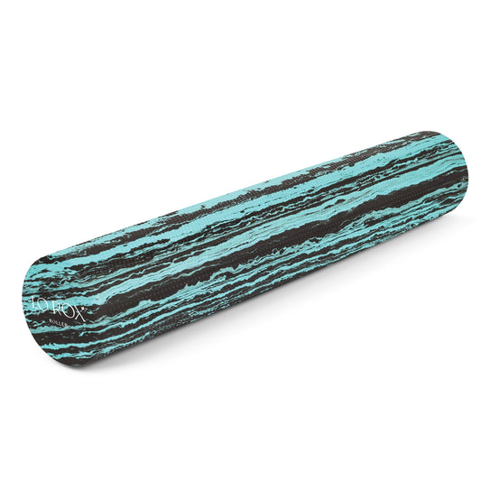 OPTP Lo Rox Foam Roller – Moderately Firm Density, Round, Teal, 36" x 6"