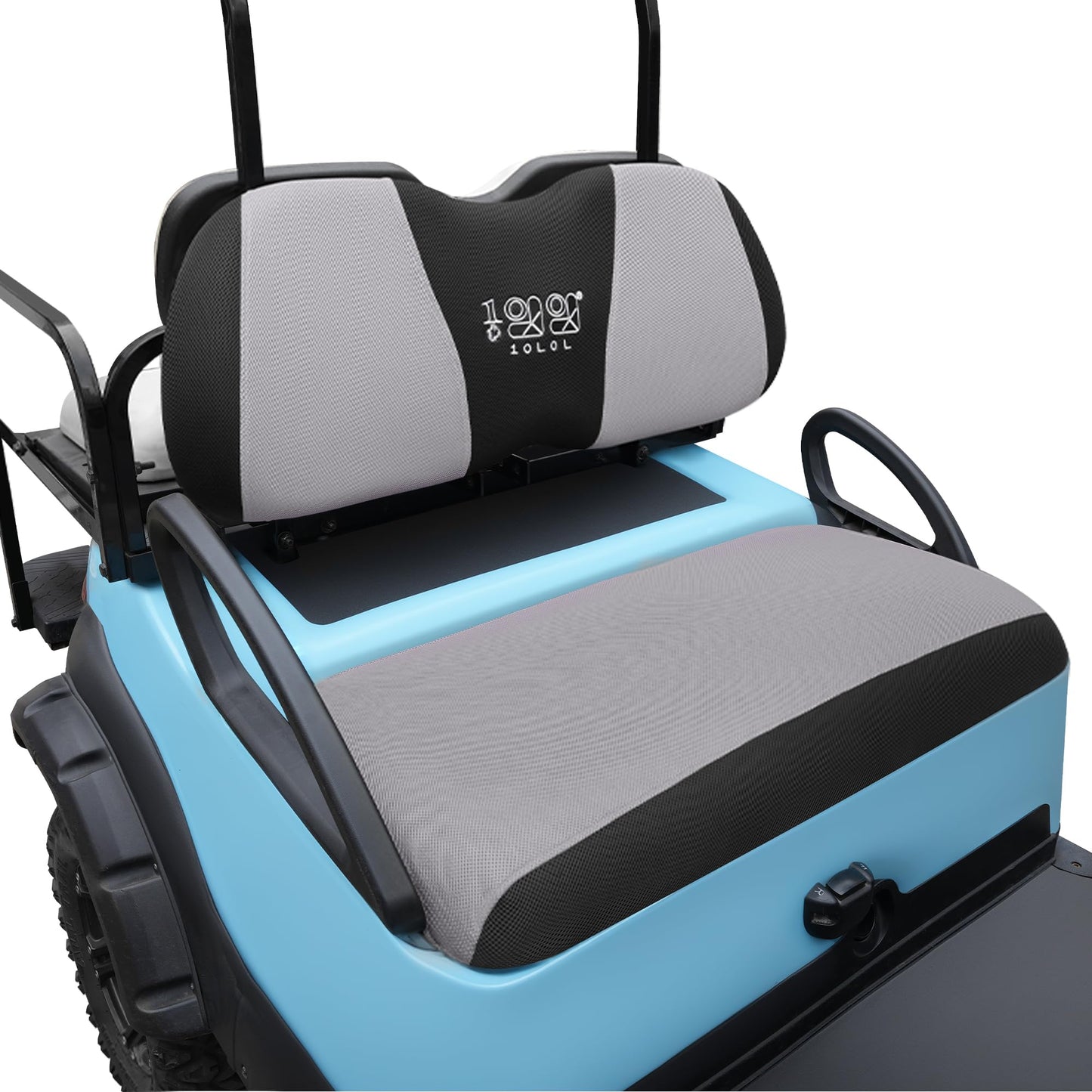 10L0L Golf Cart Seat Covers Universal for Yamaha G29 Drive2 Club Car DS Precedent Tempo Standard Front Seats, Breathable Mesh Bench Seat Cover, No Drilling Seat Cushion - All-Season Comfort