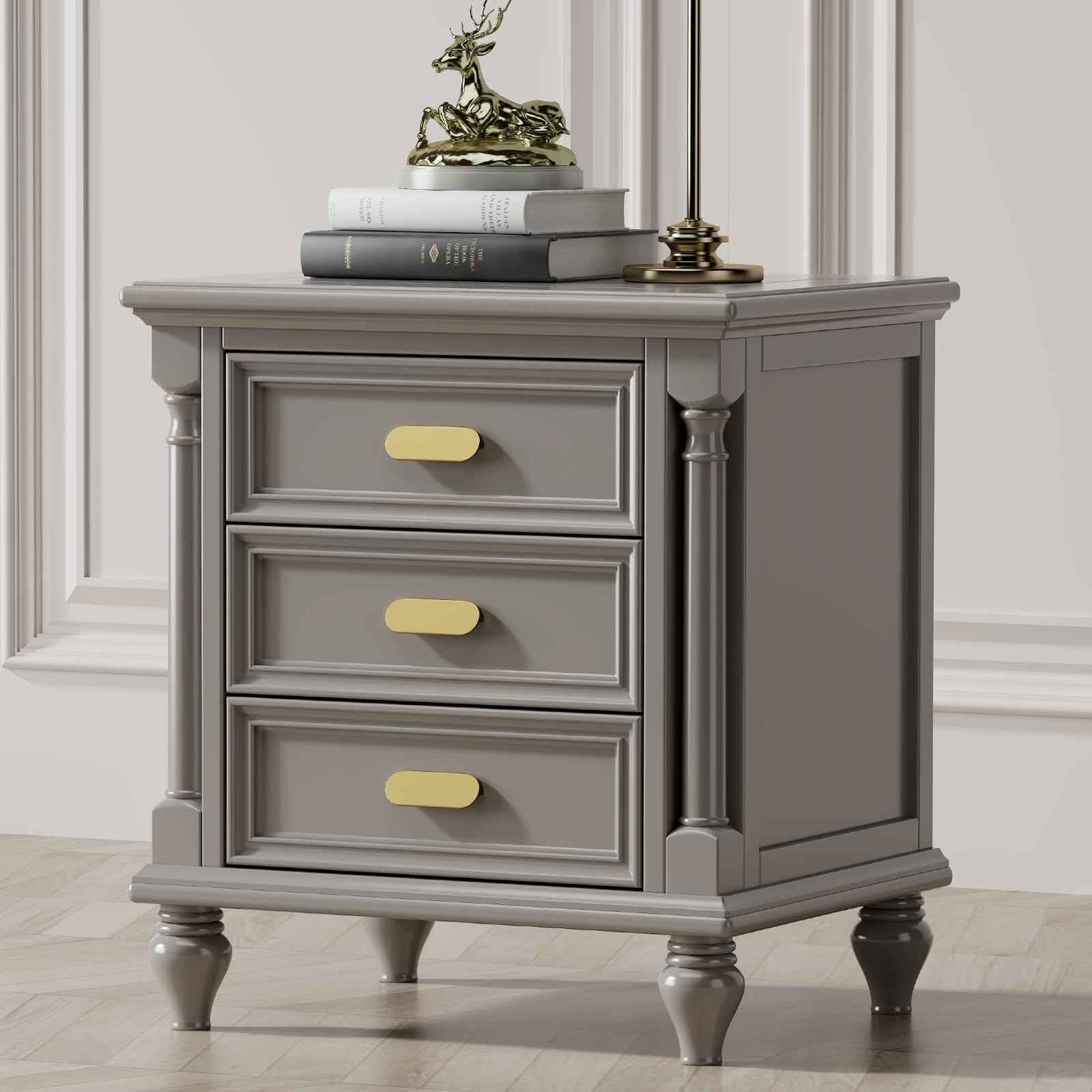 Peaha 10 Pack Gold Cabinet Pulls 3 inch Edge Pulls for Cabinets Desk Pull Gold Handle for Kitchen Cabinets 76mm Hole Centers