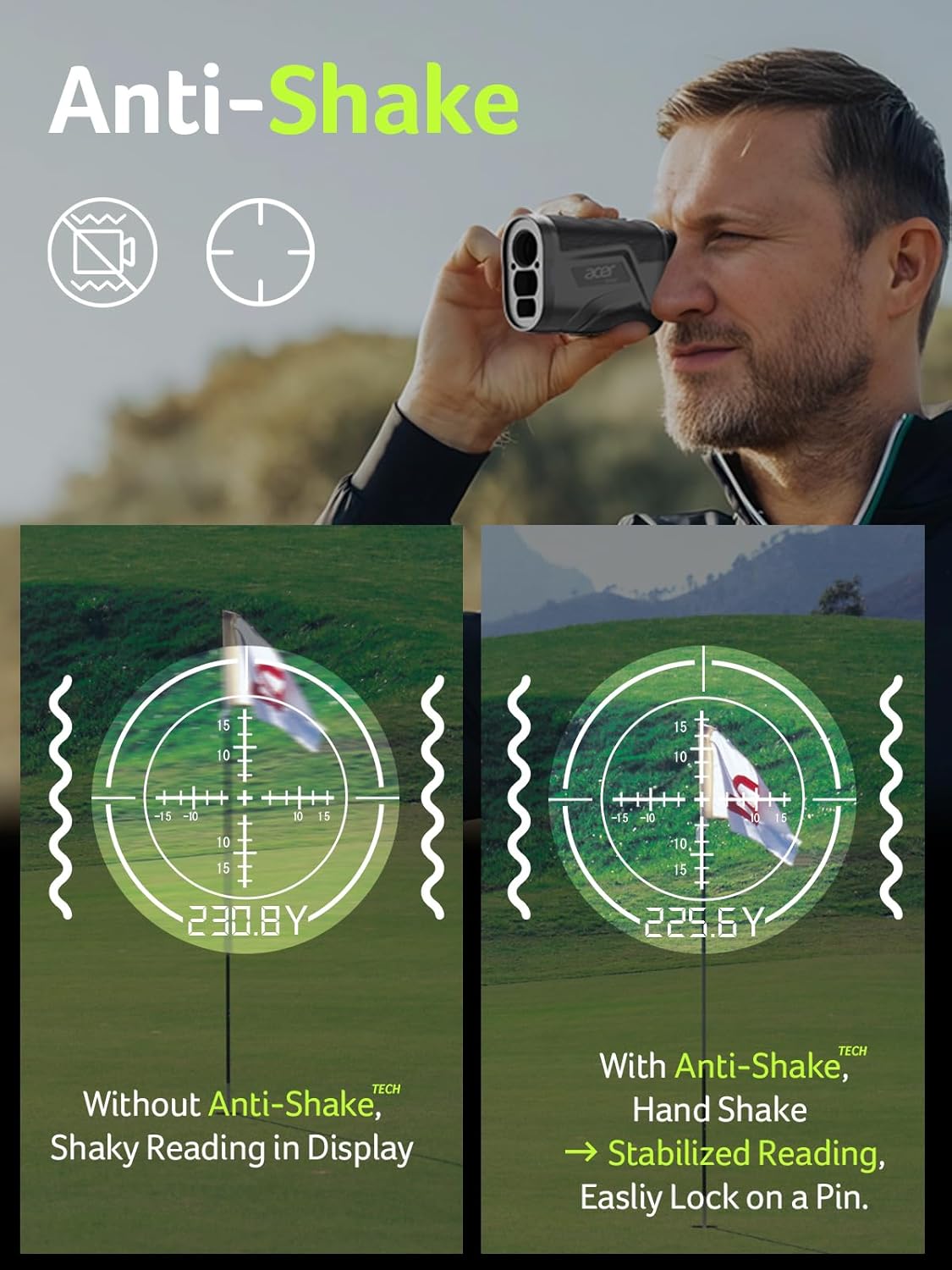 Skiennix Golf Rangefinder - Accurate Measurement Up to 800 Yards | Lightweight & Compact Design
