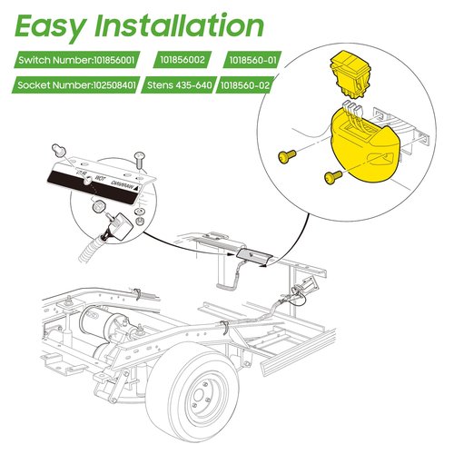 10L0L Golf Cart Forward Reverse Switch Compatible with Club Car DS/Precedent(1996-up)/Onward/Tempo 48V Electric Golf Cart Models, FWD REV Rocker Switch Replaces OEM# 101856001 101856002