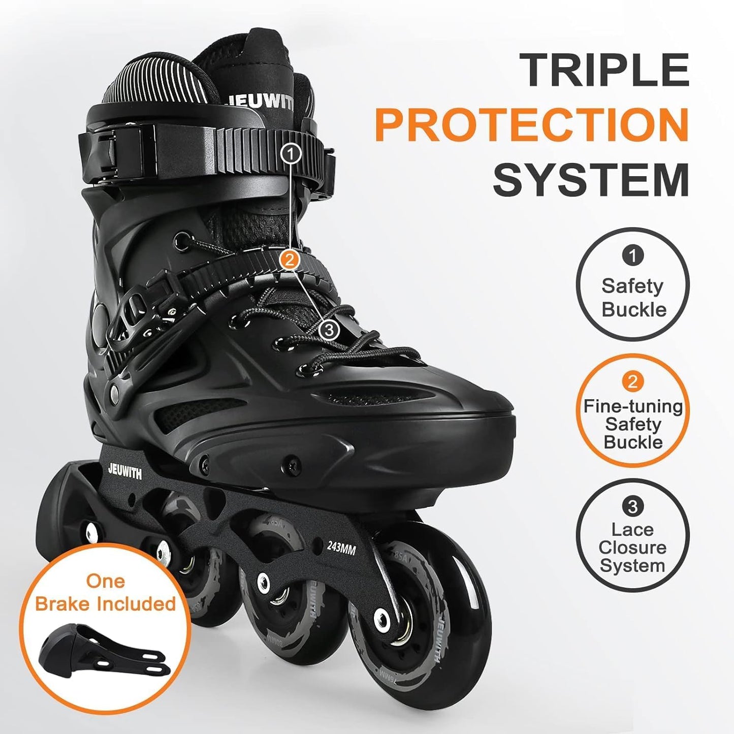 Skiennix Inline Skates - Professional Fitness Roller Blades for Men & Women | Outdoor Street Use