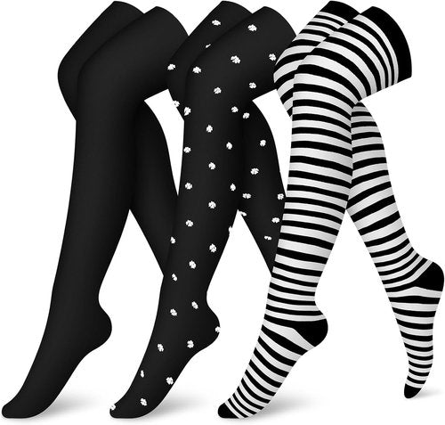 CHARMKING Compression Socks - Knee High Athletic Stockings for Men & Women | 3 Pairs for Running & Cycling