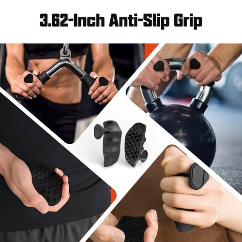 ZHIYUEJING 4PCS Weight Lifting Grips for Men and Women,Non-Slip Rubberized Fingerless Gym Grips,Rypt Grip for Shrugs,Rows & Deadlifts