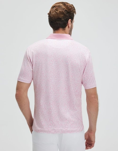 M MAELREG Golf Shirts for Men - Lightweight Moisture-Wicking Polo with Stylish Print Patterns