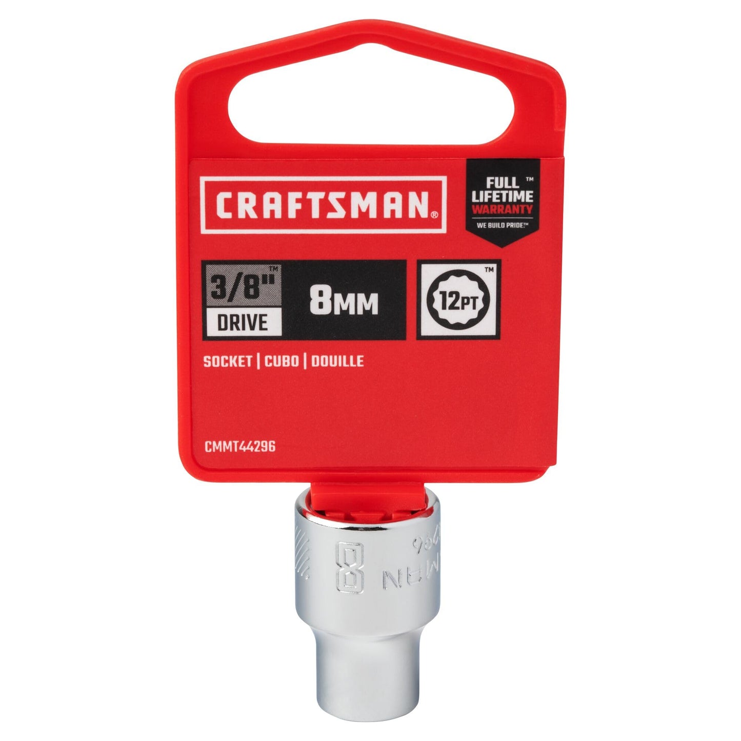 CRAFTSMAN Socket 3/8 Dr 8Mm 12Pt (CMMT44296)