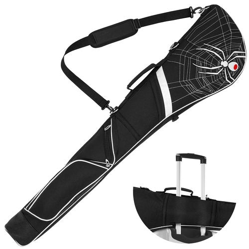 Expandable Golf Club Carry Bag with Luggage Straps, Golf Travel Bag Holds A Full Set of Clubs, Golf Sunday Bag Practice Bag