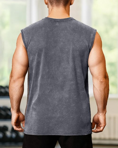 CHICGAL Men's Tank Tops - Summer Sleeveless Cotton Muscle Tee Shirts | Loose Fit, Comfortable Style