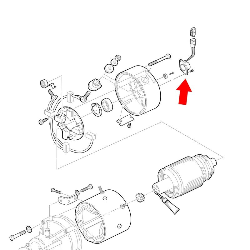 10L0L (High Speed Magnet) Speed Sensor for Club Car IQ DS and Precedent 2004-up 48V Electric Golf Cart with ADC Motor, OEM# 102704901 102265601