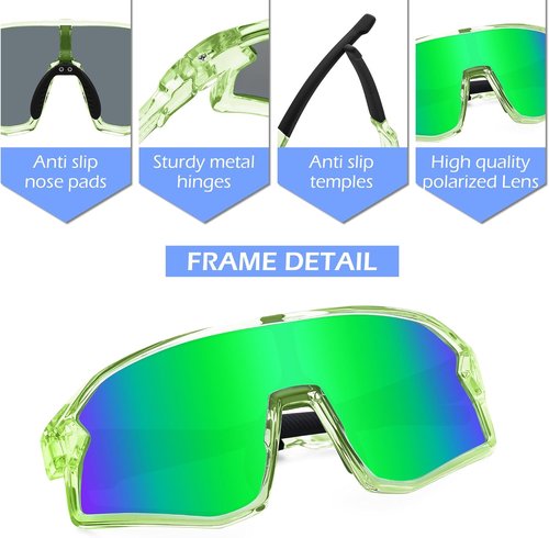 FEISEDY Kids Sunglasses Polarized Youth Baseball Sunglasses Sports Cycling Glasses for Boys Girls Age 4-8 B0183
