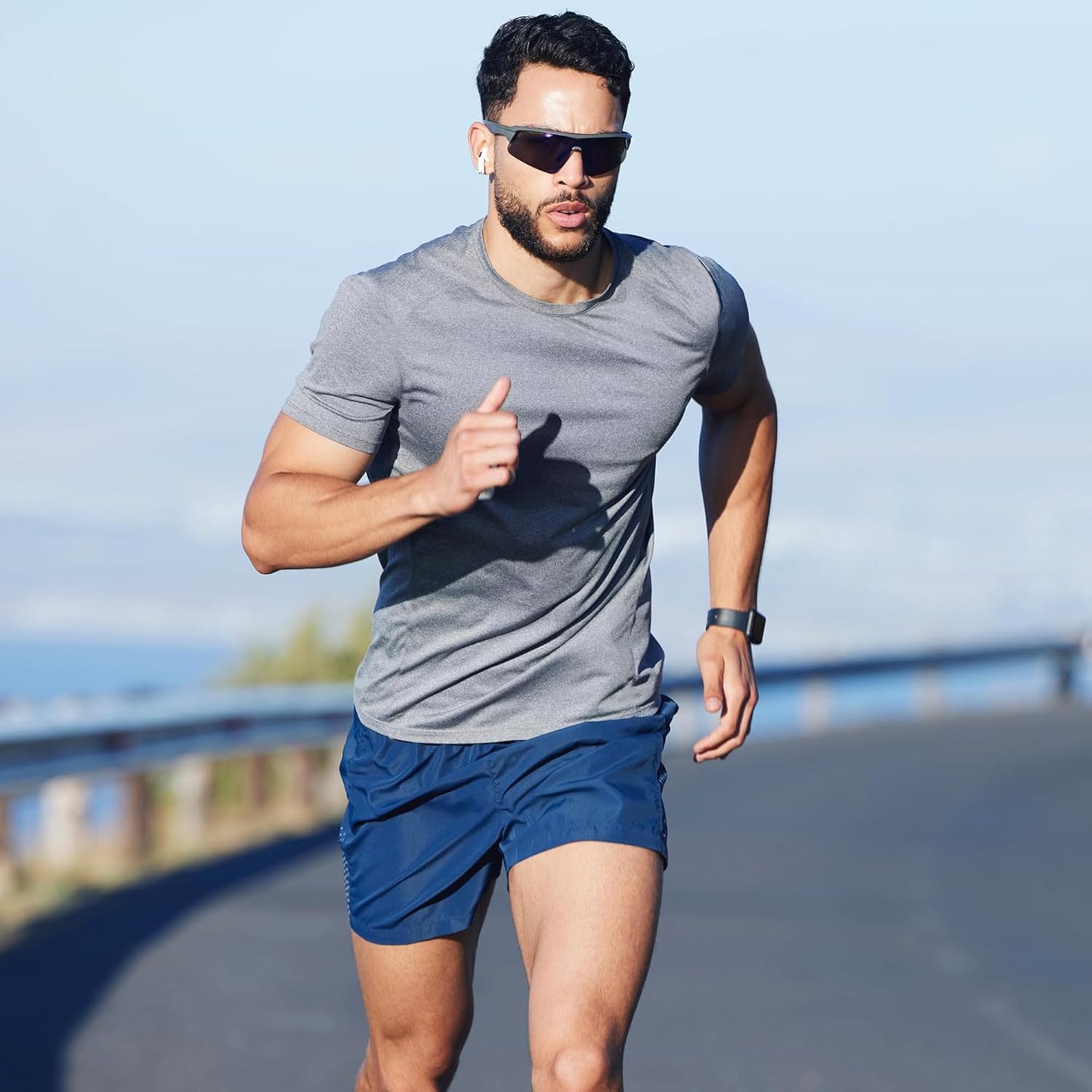 CE' CERDR Men's Athletic Shirts - Quick Dry Performance Short Sleeve Workout Tops