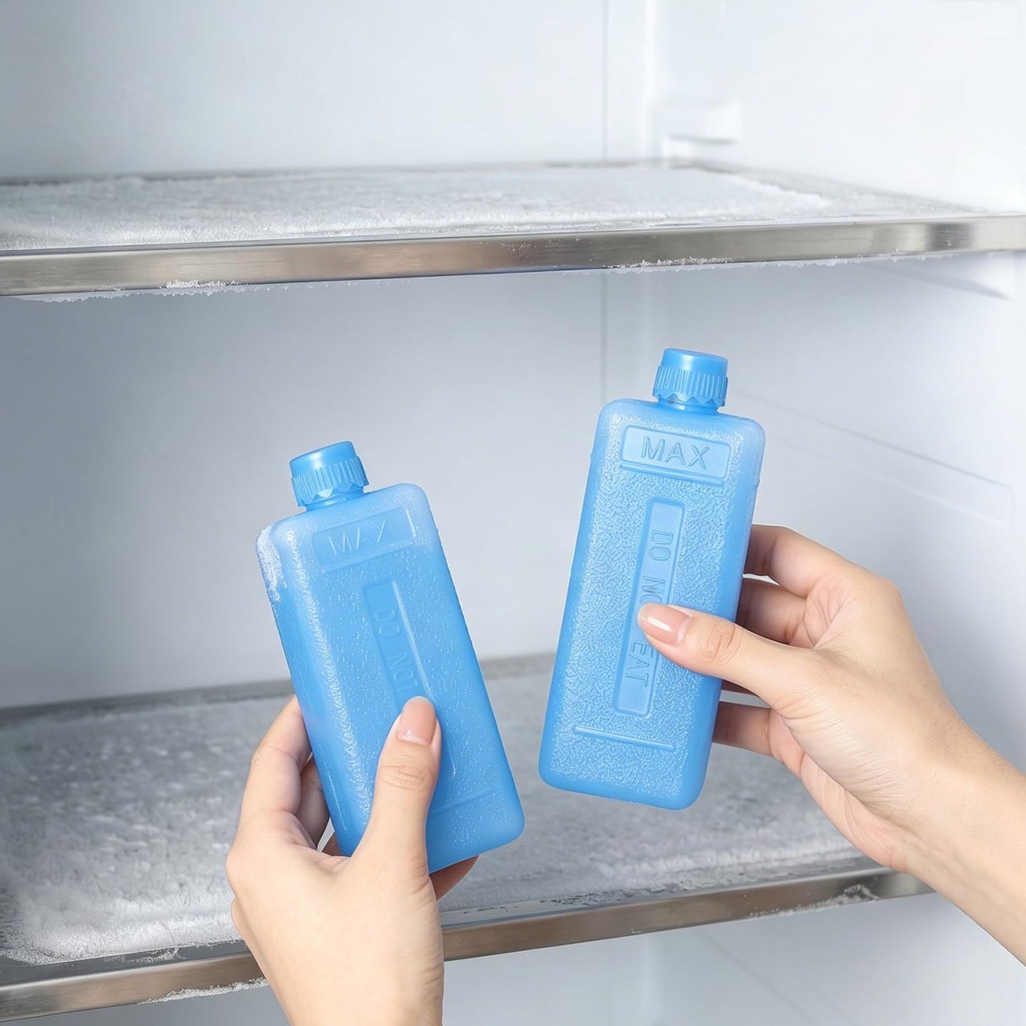DOITOOL Reusable Freezer Ice Packs for Cooler and Air Conditioner Fan Leak-Resistant Ice Blocks for Food and Beverage Cooling Lightweight Portable Packs for Outdoor Camping and Home Use