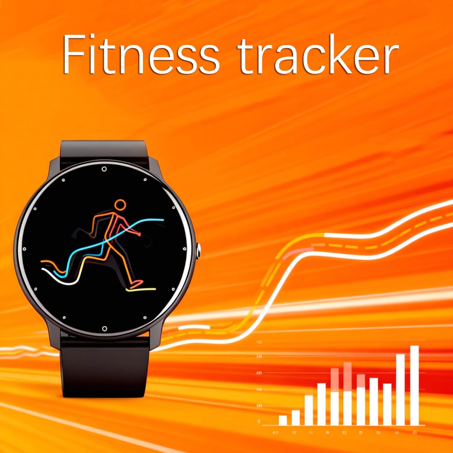 Jooeniok Smart Fitness Tracker with Step Counter - Bluetooth Calling & 100+ Exercise Modes for Health Monitoring - Perfect for Fitness Lovers and Runners