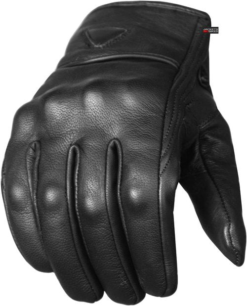 Jackets 4 Bikes Motorcycle Gloves - Premium Leather, Touch Screen, Non-Slip Biker Protector | Men’s Size