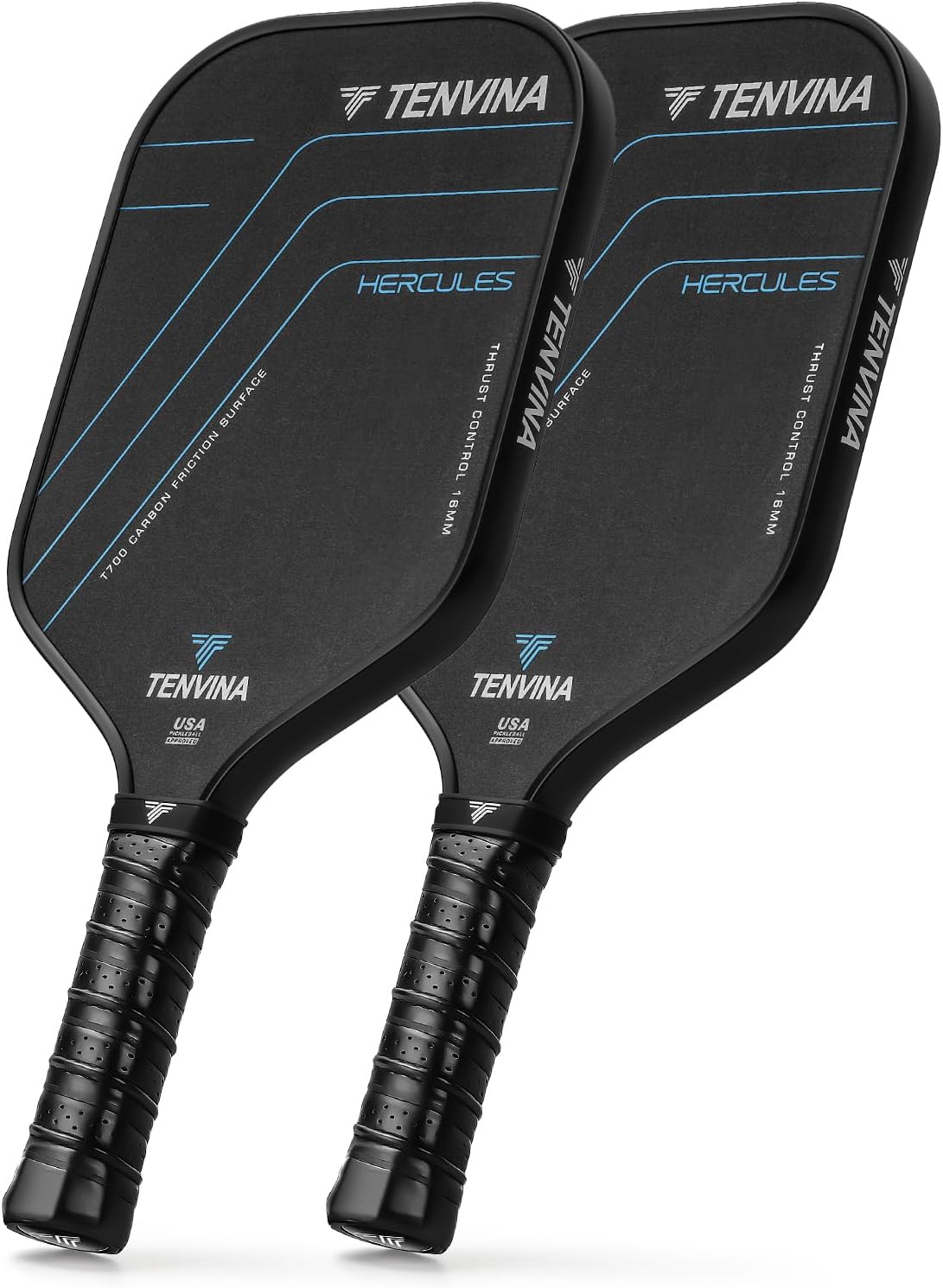 TENVINA Pickleball Paddle - Multi-Layer T700SC Carbon Fiber for Strong Spin & Power | USAPA Approved