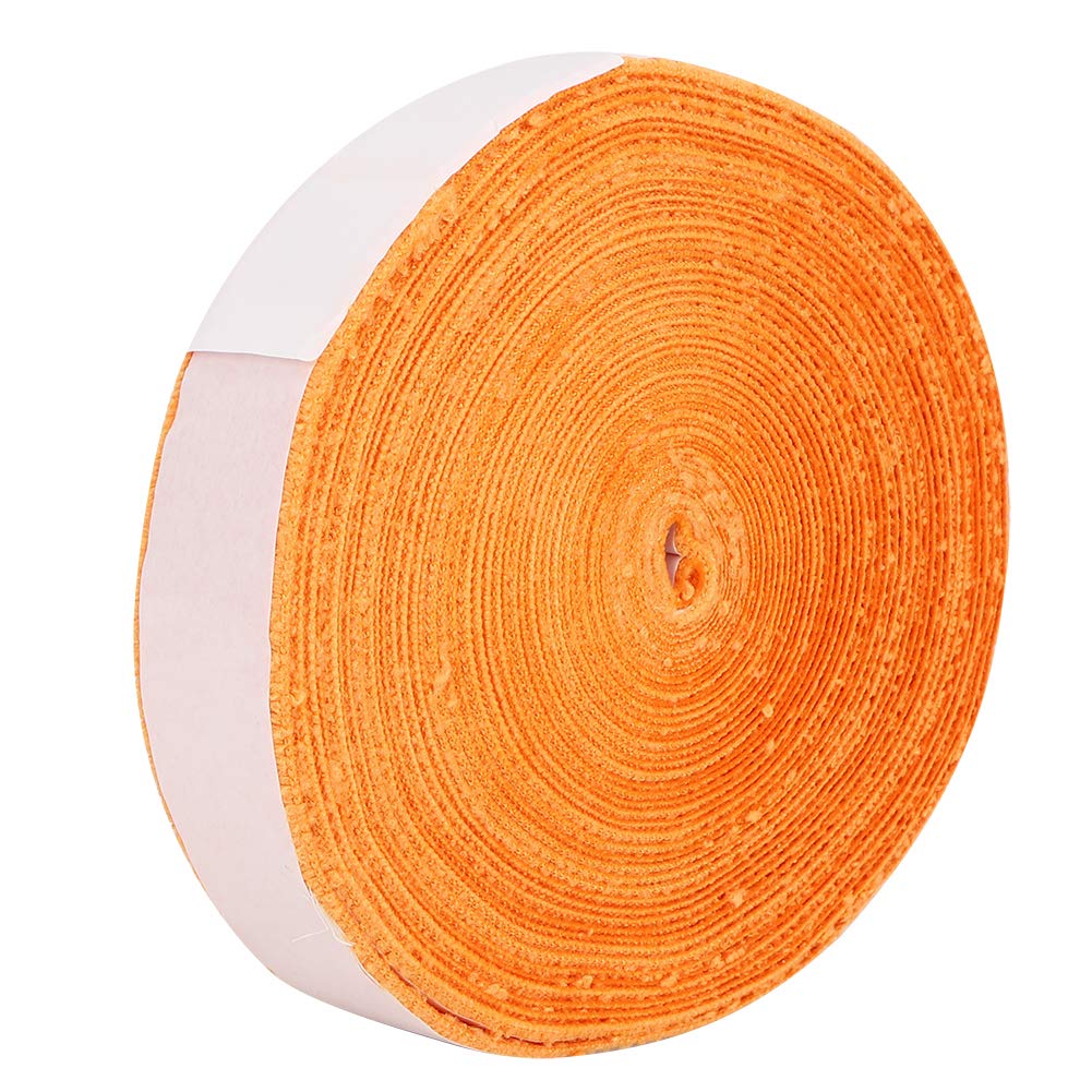 Redxiao 【𝐁𝐥𝐚𝐜𝐤 𝐅𝐫𝐢𝐝𝐚𝒚】 White/Orange/Black 10M Racket Grip Tape, Anti-Skid Badminton Racquet Towel Grip, 32.81ft x 1.18inch for Badminton Rackets Tennis Rackets Outdoor Sport Tool(Orange)