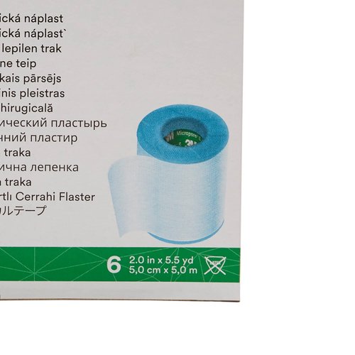 3M Micropore Medical Tape, Non-Sterile, Silicone, Blue, 2 in x 5 1/2 yds, 6 Rolls, 1 Pack