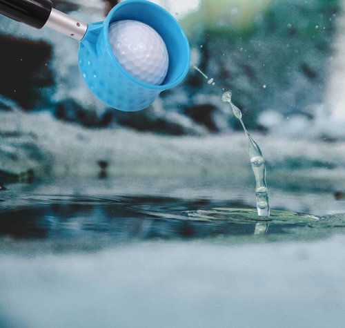 HOW TRUE Golf Ball Retriever, 12ft 15ft 18ft Aluminum Alloy Golf Ball Retriever Telescopic for Water Golf Ball Picker Grabber Golf Accessories Golf Gift (12ft)