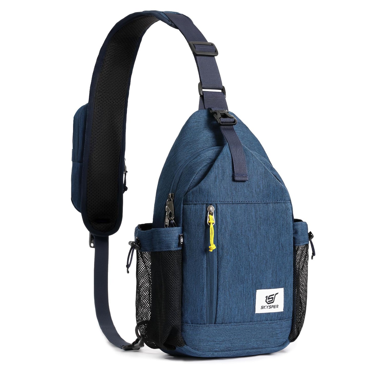 SKYSPER Sling Bag Anti-Theft Crossbody Bag RFID Travel Cross Body Shoulder Sling Backpack(Darkblue)