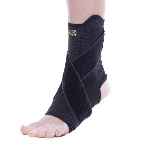 Copper Fit Health Adjustable Ankle Sleeve, Small/Medium