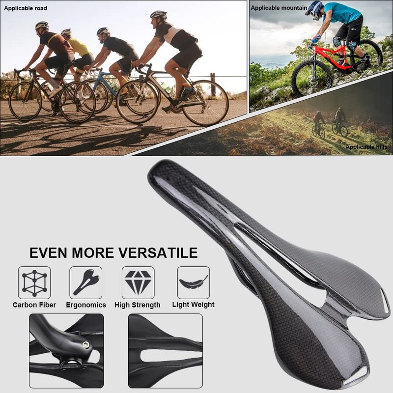 RXL SL Front seat mat Carbon Road Bike seat Carbon Bike Saddle Carbon Fiber Bike MTB seat for Cycling Carbon seat Road Bike 3K Glossy Fixie Bike seat,e-Bikes,Racing Bike seatpost Saddle
