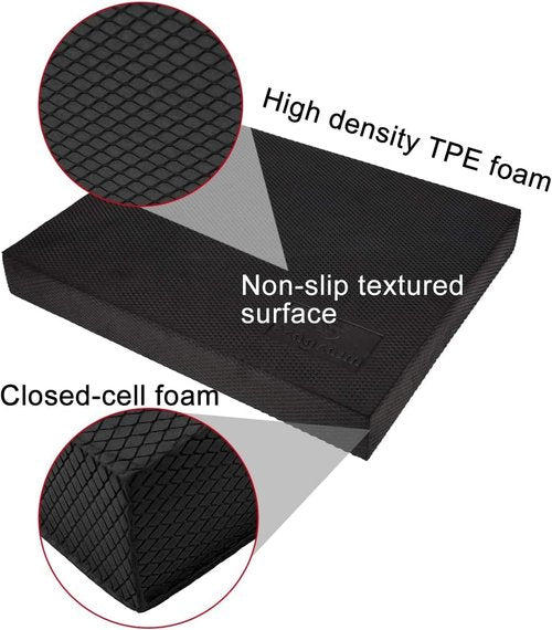 Balance Pad - Non-Slip Foam Mat for Physical Therapy & Core Stability | 15.7 x 13 x 2 Inch