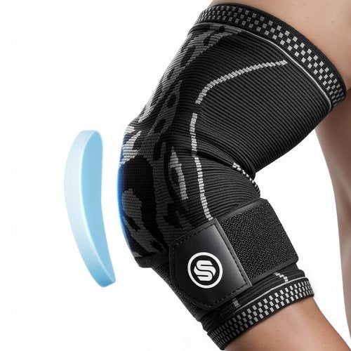 Elbow Compression Sleeve for Tendonitis , Bursitis Elbow Pad Brace – Elbow Brace with Side Springs & Foam Padding for Olecranon Joint Pain, Arthritis, Bursa Protection, Men & Women(Black, X-Large)