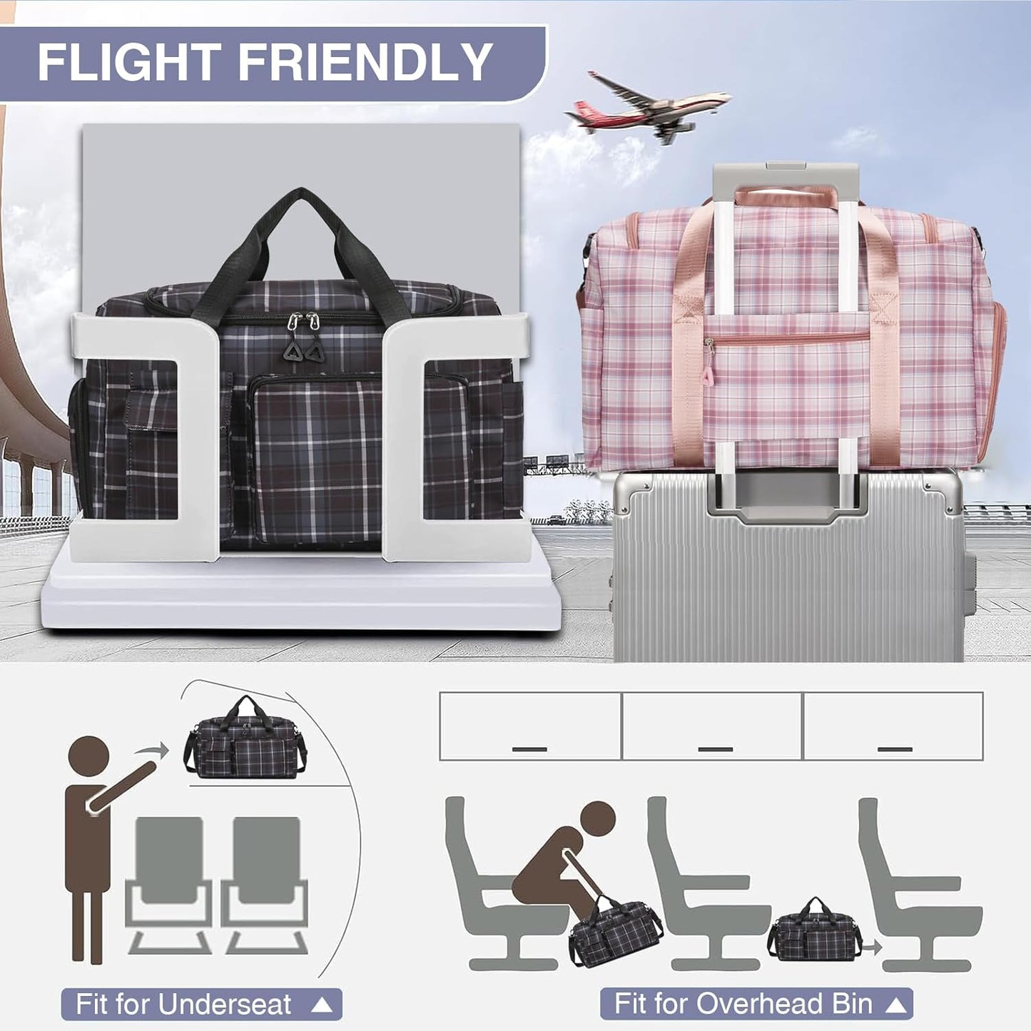 Skiennix Small Gym Bag - Stylish Travel Duffle with Shoe Compartment | Perfect for Weekend Getaways