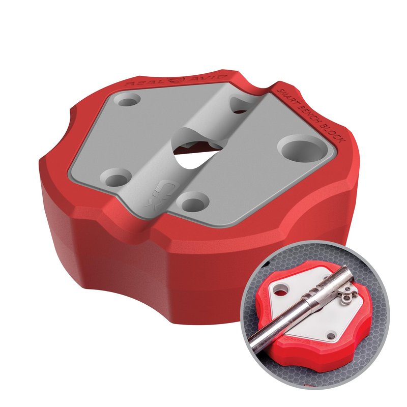 Real Avid Smart Bench Block - Universal Armorers Block Made with Non-Marring Materials, Non-Slip Bench Block For Glock, 1911 & Other Guns