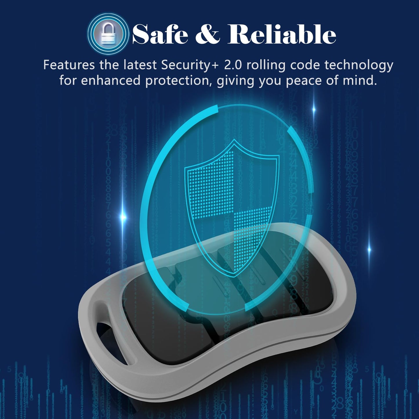 1 for Genie Garage Door Opener Remote for All Genie Intellicode Garage Door Openers, G3T-BX G3T-R 3-Button Intellicode Remote Replacement, Auto-Seek Dual Frequency (1997 to Present)