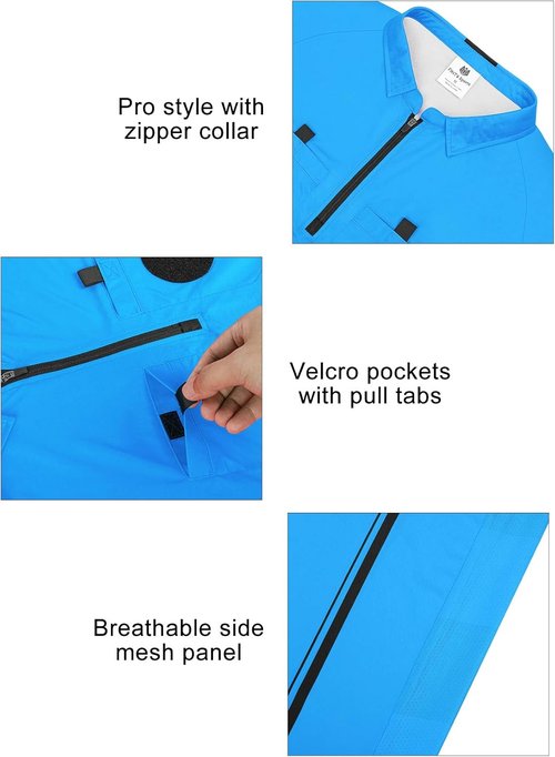 FitsT4 Sports Pro Soccer Referee Jersey - Short Sleeve Referee Shirt for Comfort & Performance