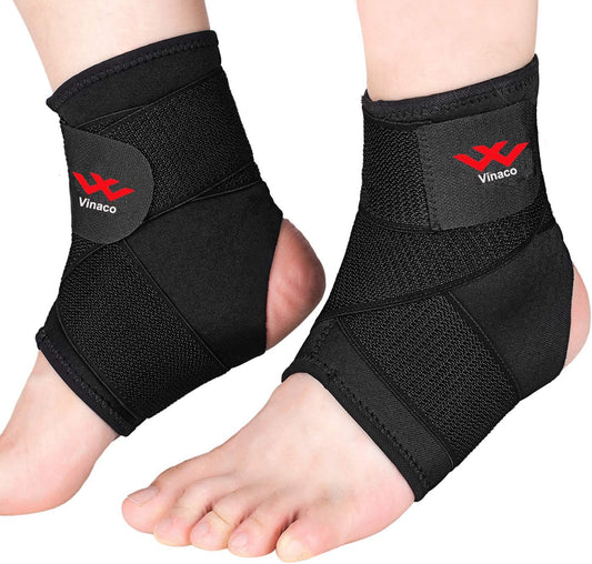 Vinaco Ankle Brace, 2 Pack Ankle Support for Sprained Ankle, Men & Women