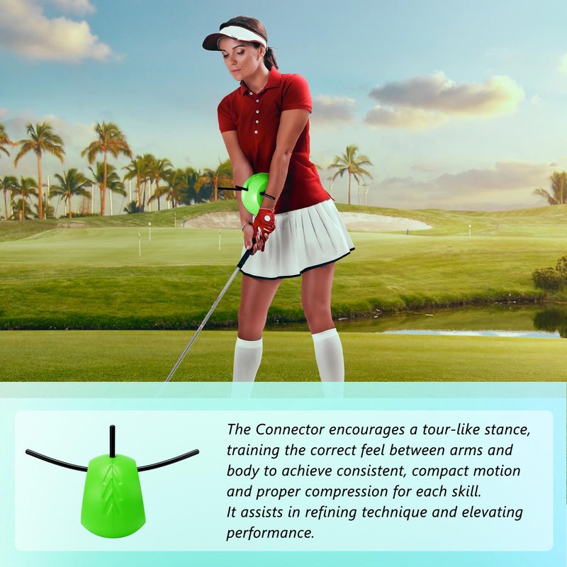 ZEMBSOYA Swing Training Aid Ball Aluminum PU Foam Portable Posture Correction Putting Aid Trainer for Beginners Practice