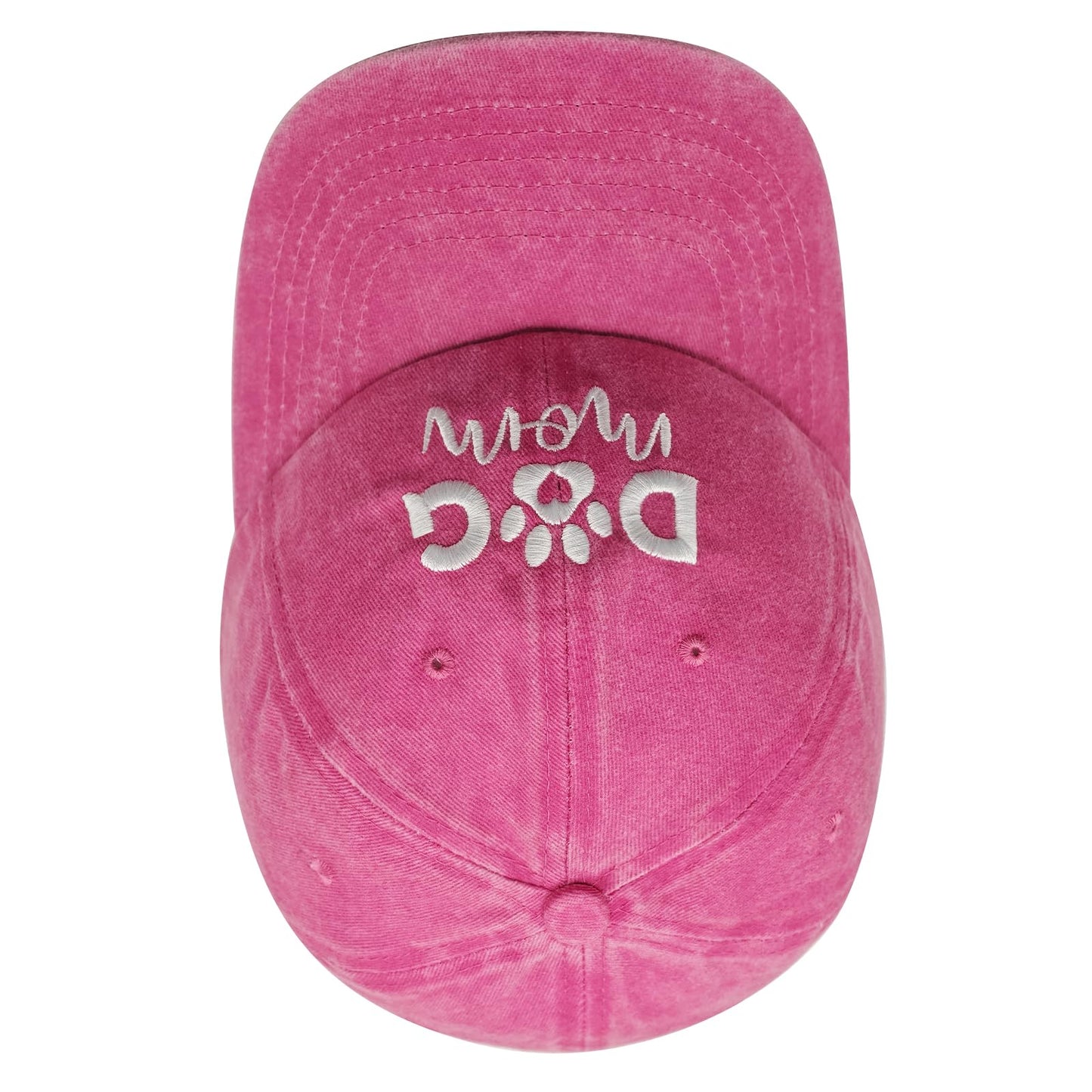 Dog Mom Gifts for Women, Dog Mom Hat, Gifts for Lovers Women, Mothers Thanksgiving Birthday Gift Ideas, Adjustable Cotton Embroidered Baseball Cap Pink
