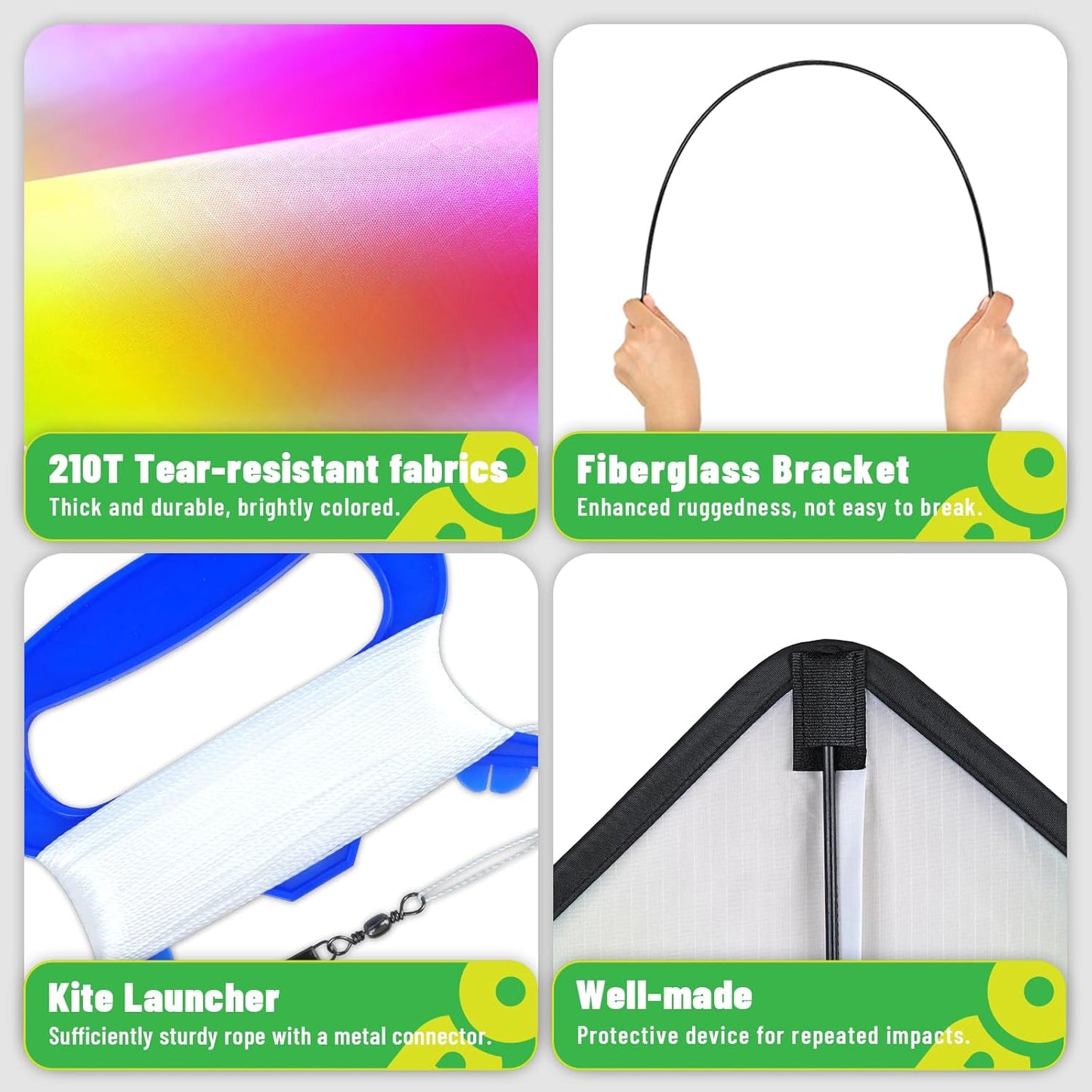 Delta Kite - Easy to Fly Kite for Kids & Adults | Perfect for Family Outings & Outdoor Fun